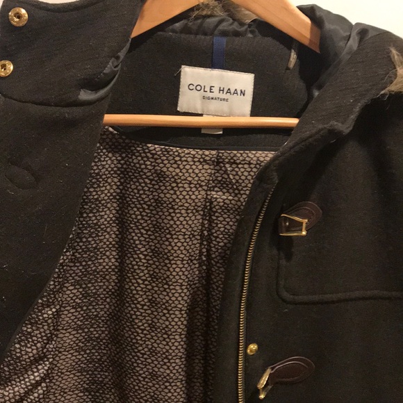 Cole Haan signature army green jacket - Picture 3 of 5